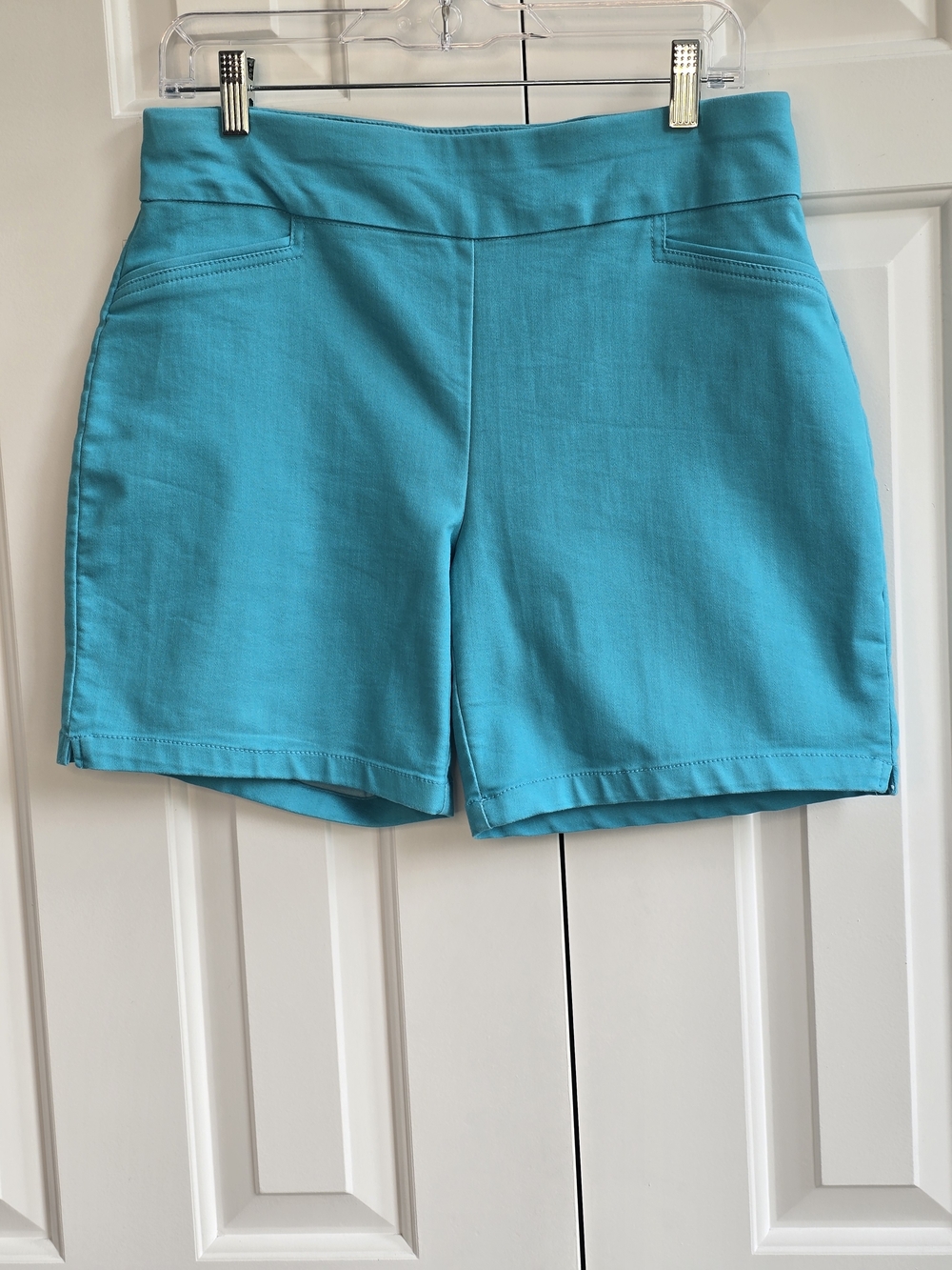croft & barrow Effortless Stretch Bright Teal Pull-On Shorts